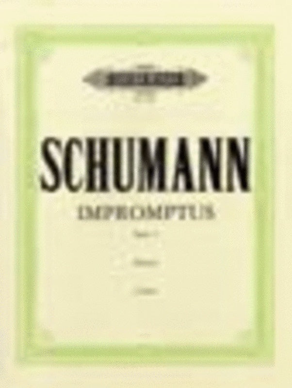 Impromptus 10 On A Theme By Clara Wieck Op 5 (Softcover Book)