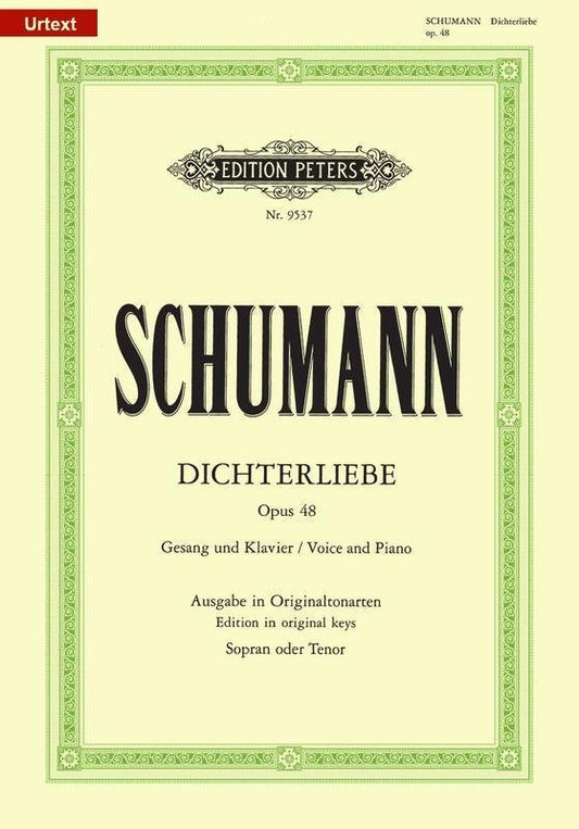 Schumann: Dichterliebe, Op. 48 — High Voice (Edition Peters)