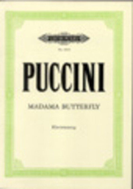 Madam Butterfly Vocal Score by Giacomo Puccini, Italian/German Edition, Edition Peters