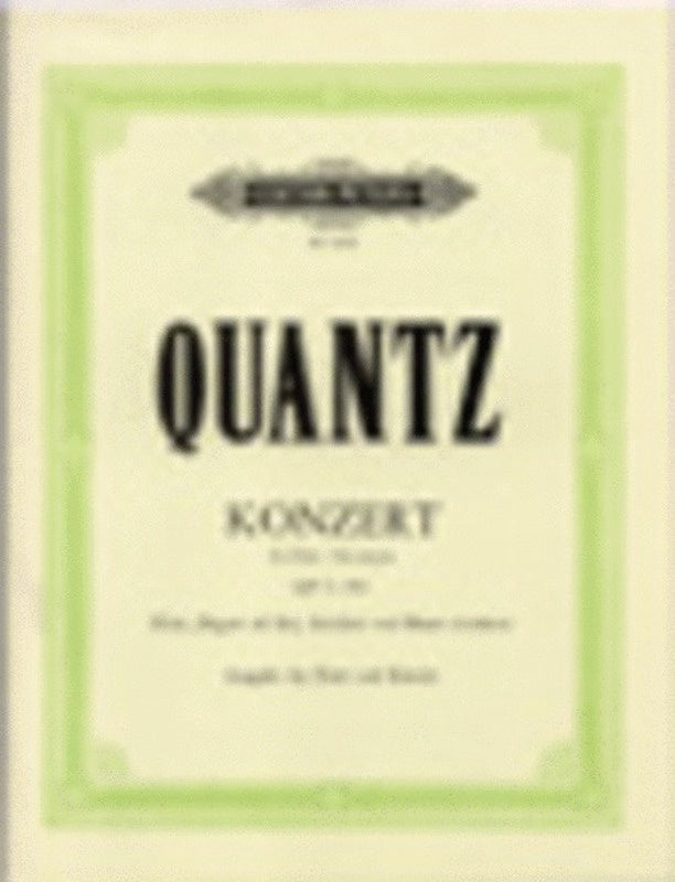Concerto G Qv5/182 Flute/Piano Urtext (Softcover Book)
