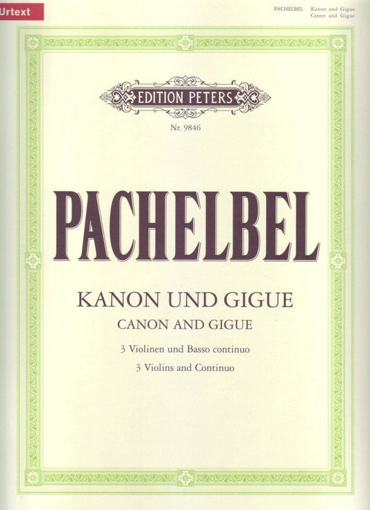 Canon and Gigue in D Major for Violin and Piano by Johann Pachelbel