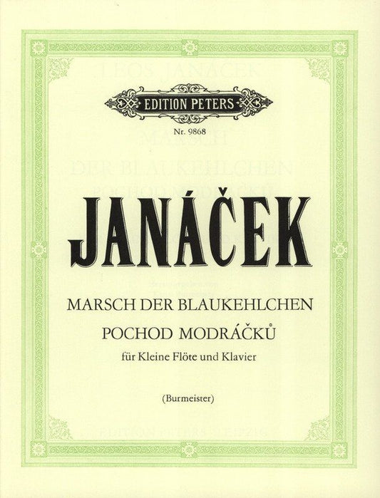 Janacek - Marsch der Blaukehlchen for Piccolo/Piano, Edition Peters, Flute, 1 Page