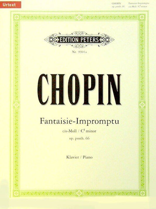 Fantasy Impromptu Op 66 C Sharp Minor Urtext Edition for Piano