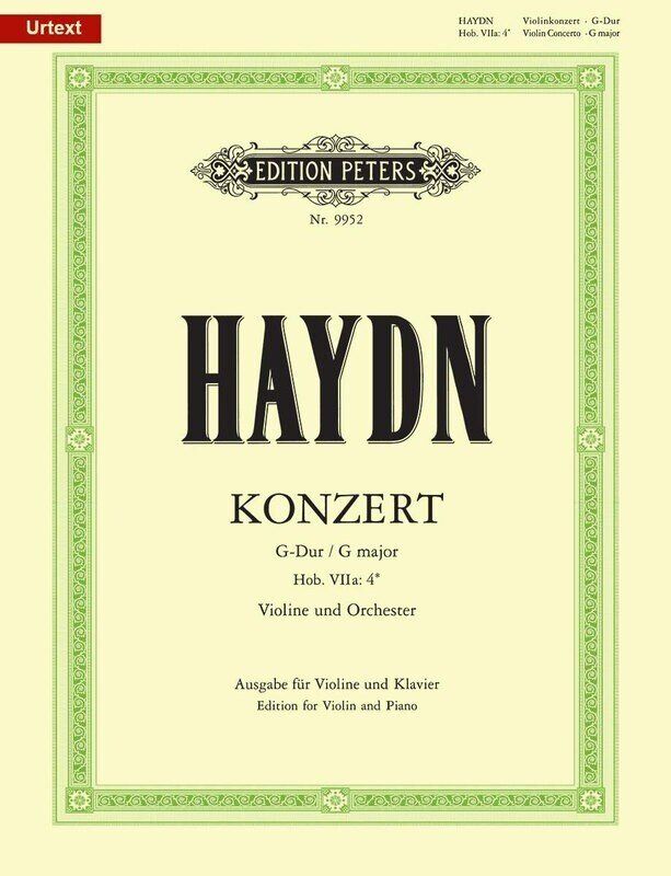 Haydn - Concerto No. 2 Hob. 7A No. 4 G Major for Violin and Piano