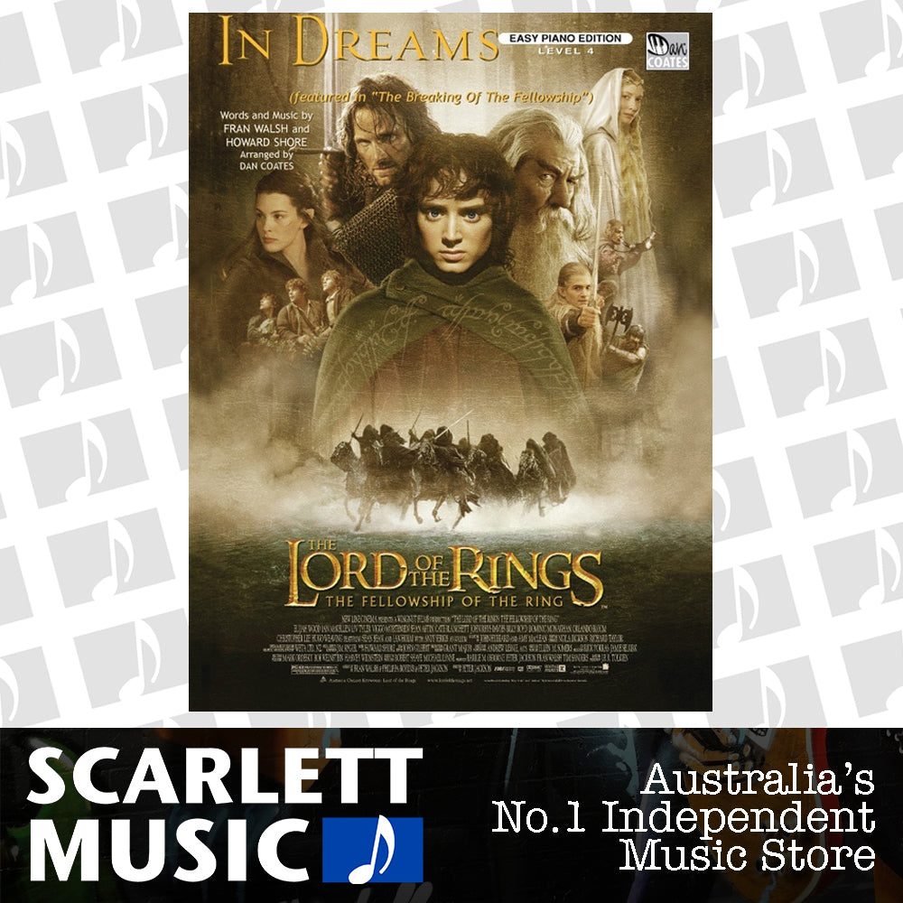 In Dreams Easy Piano Lord Of The Rings Arr Coate — view 2
