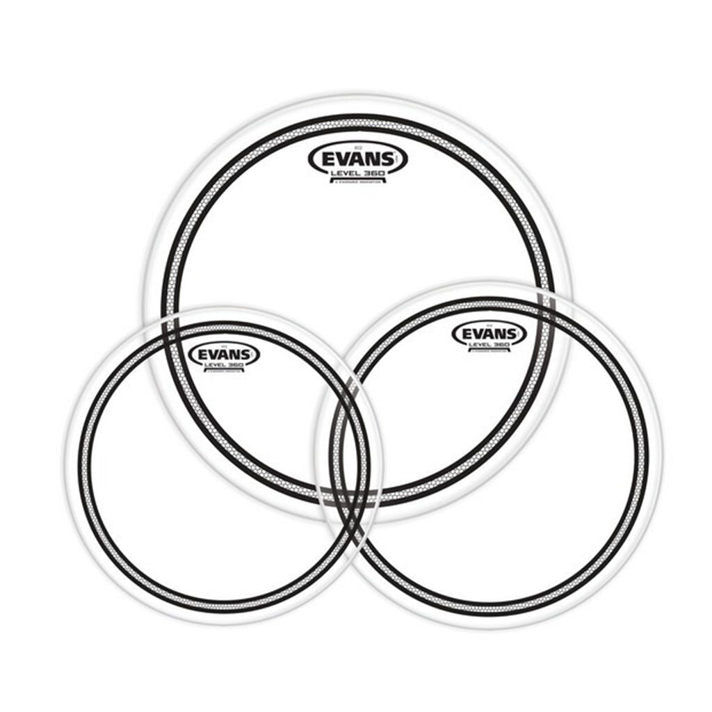 Evans EC2S Clear 12, 13, 16 Inch Drumhead Pack
