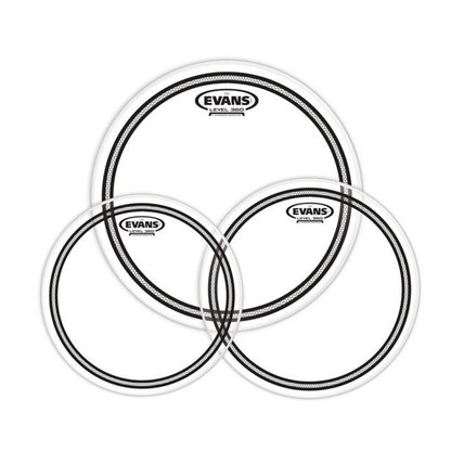 Evans EC2S Clear 12, 13, 16 Inch Drumhead Pack