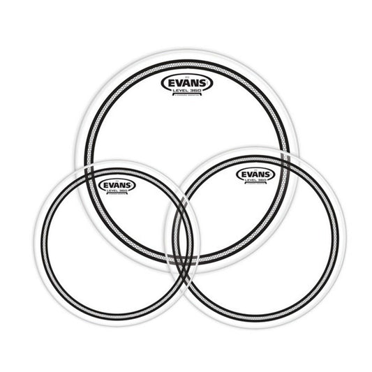 Evans EC2S Clear 12, 13, 16 Inch Drumhead Pack