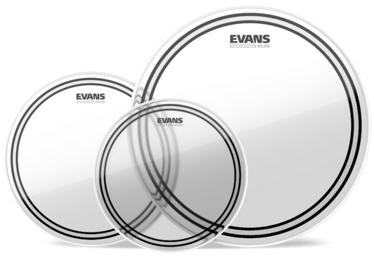 Evans EC2S Clear Standard Pack with 14 Inch HD Dry Snare Batter
