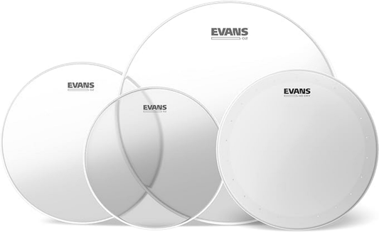 Evans G2 Clear Rock Pack with 14 Inch HD Dry Tom Batter Heads