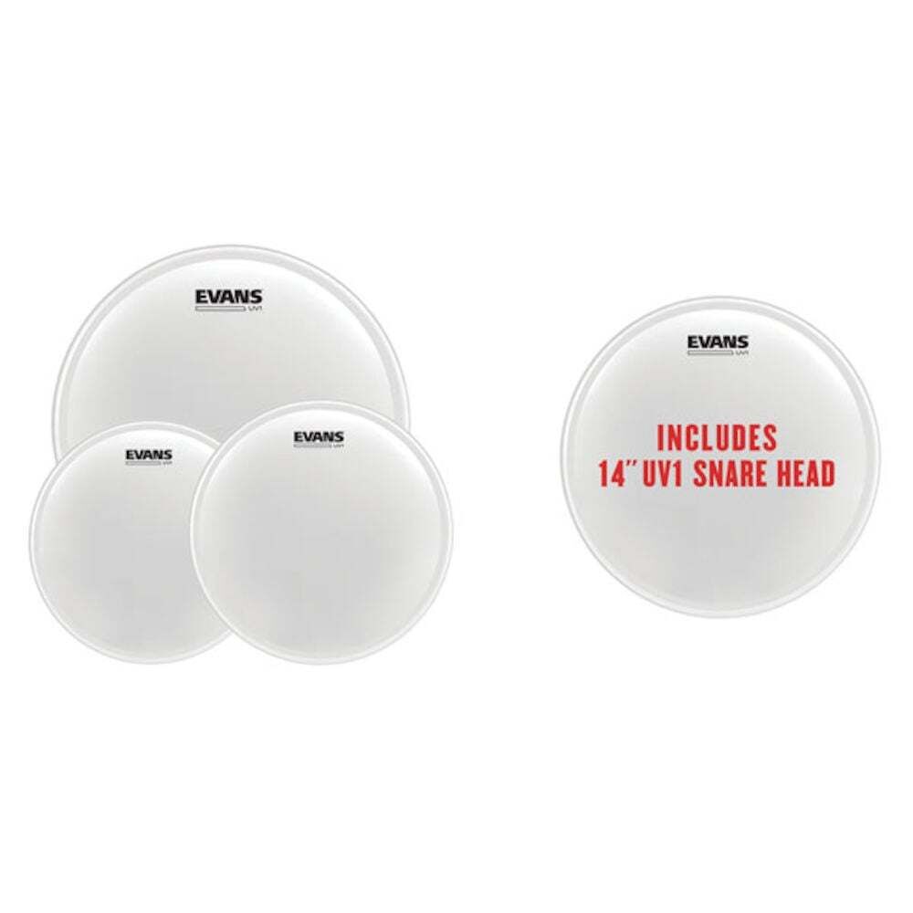 Evans UV1 Coated Drumhead Pack - 12", 13", 16" with 14" UV1 CTD