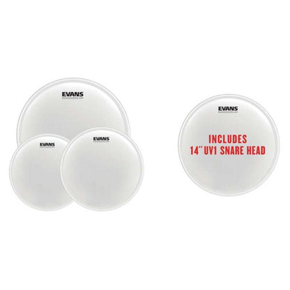 Evans UV1 Coated Drumhead Pack - 12", 13", 16" with 14" UV1 CTD