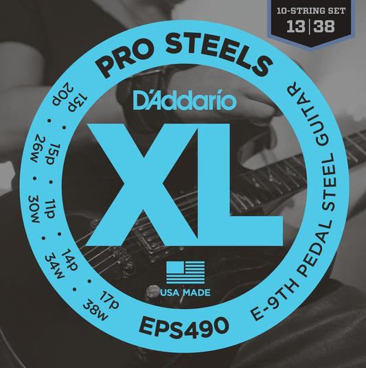 D'Addario EPS490 Pedal Steel Strings, E-9th