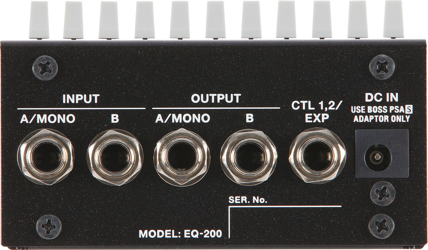 BOSS EQ-200 Graphic Equalizer - 200 Series Compact Pedal with Memory, Multi-Function Switches & Intuitive Controls — view 5