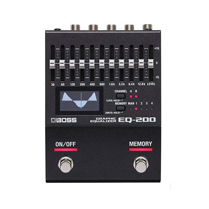 BOSS EQ-200 Graphic Equalizer - 200 Series Compact Pedal with Memory, Multi-Function Switches & Intuitive Controls — view 7