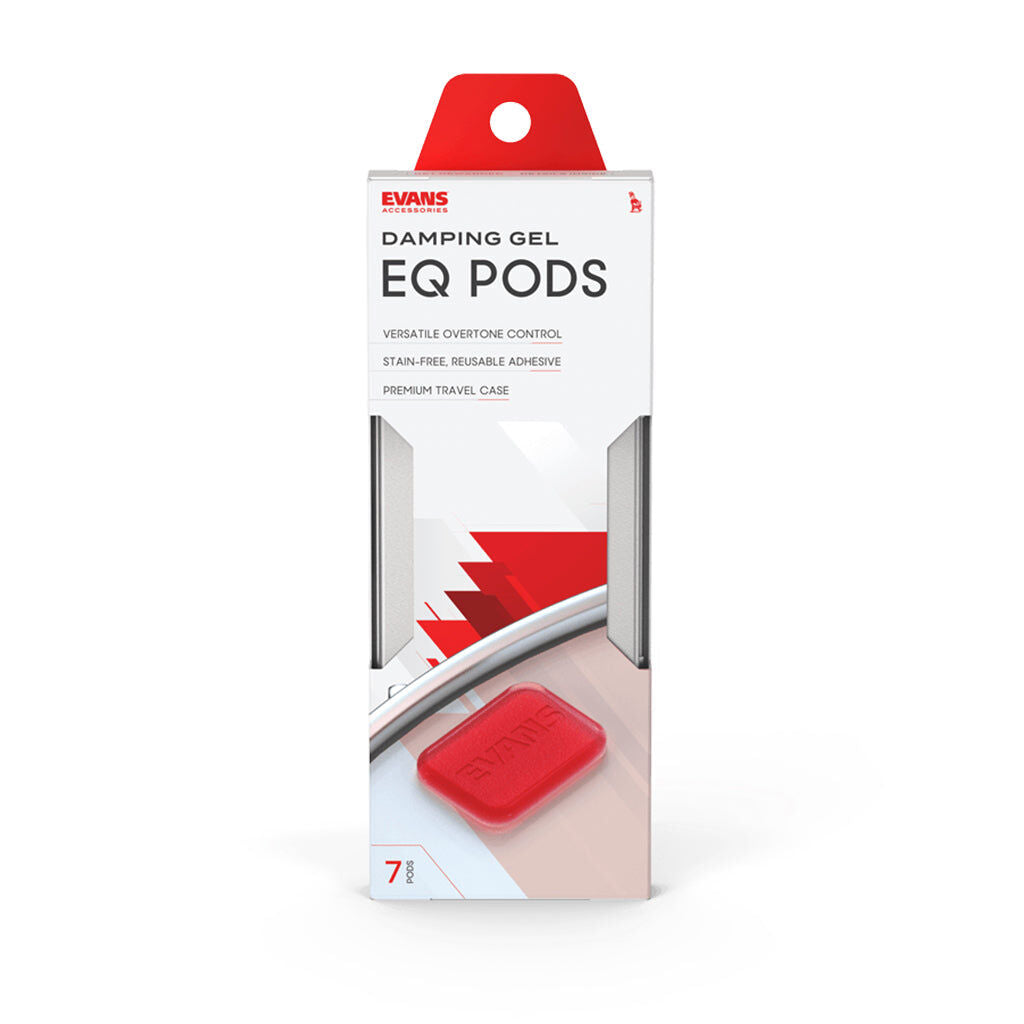 Evans EQ Pods Drum Damper Gels 7-Pack with Double-Wide - Polymer Gel Sound Control for Drumheads and Cymbals — view 2