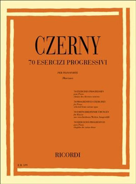 70 Progressive Exercises For Piano Book
