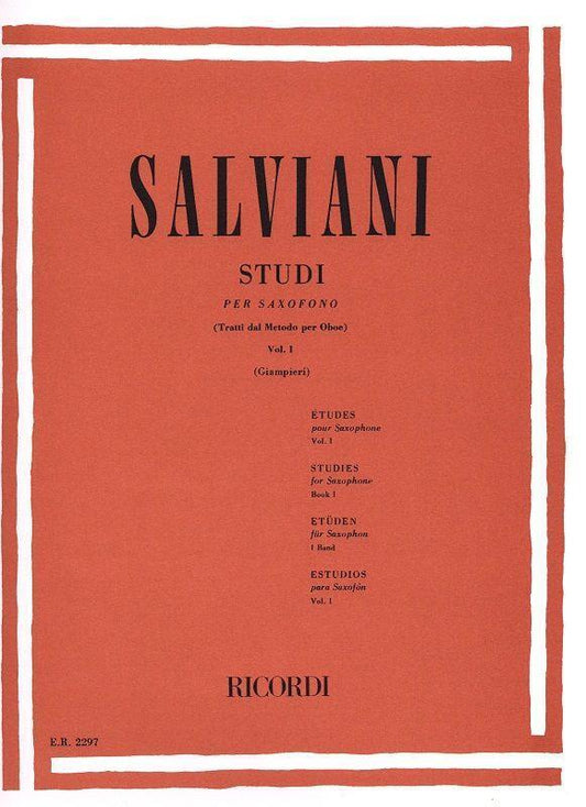 Studies For Saxophone Book 1 Book