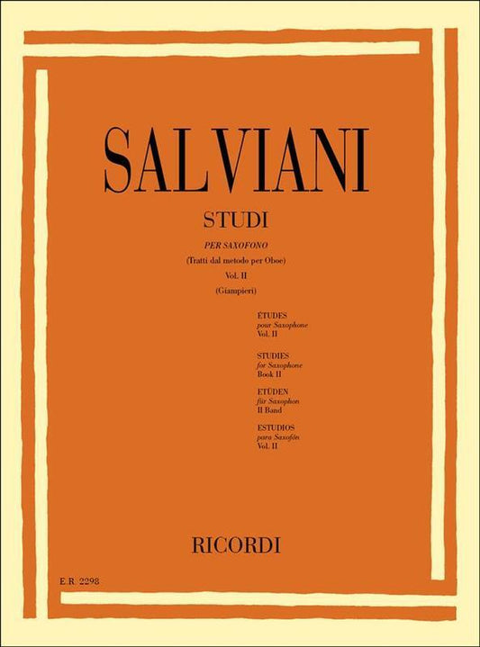 Studies For Saxophone Book 2