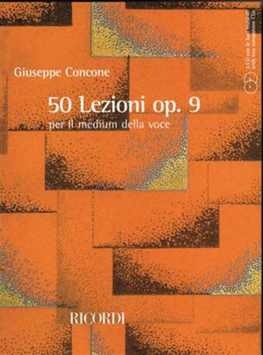 50 Lessons Medium Voice Op 9 Book/2CDs Book