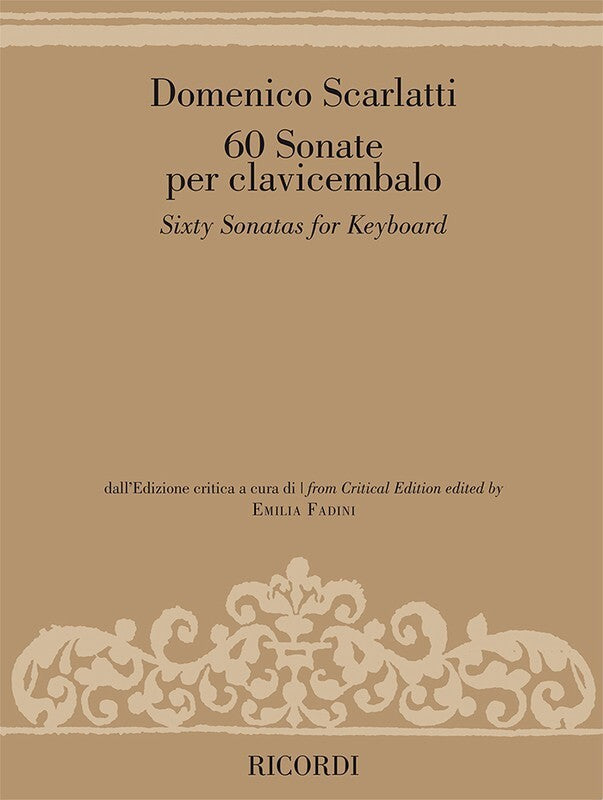 Scarlatti - 60 Sonatas For Harpsichord (Softcover Book)