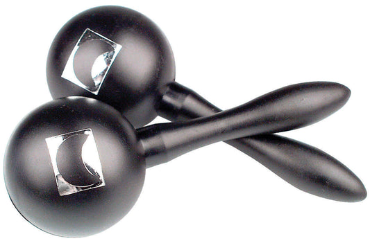 RHYTHM TECH - True Colours Fibre Maracas  Bright, 5 1/2" long, Pair, Black