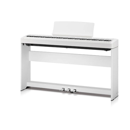 Kawai ES120SW Portable Digital Piano (Bundle with Stand and pedals) - White