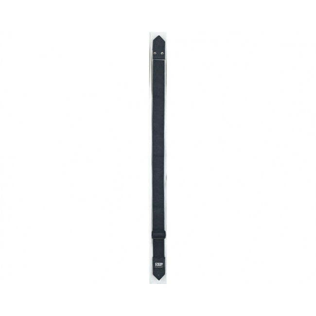 ESP S17L Guitar Strap Black Nylon w/ Leather Ends 168cm Long