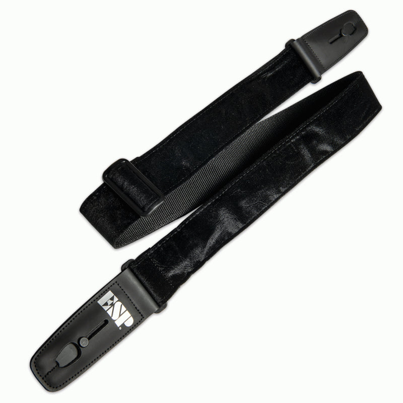 ESP Lock-It Strap 2" Crushed Velvet Black with Locking System