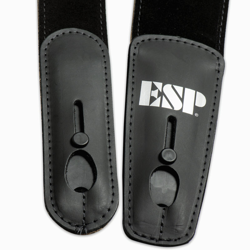 ESP Lock-It Strap 2.5" Suede Leather Black with Locking System — view 2