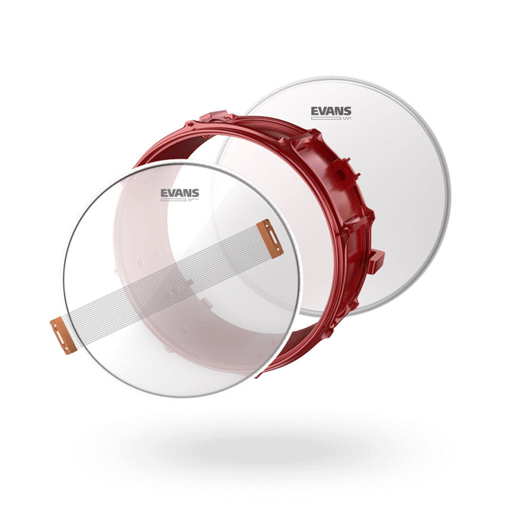 Evans 14" UV1 Snare Drum Tune Up Kit with Snareside 300 and ProMark Drumsticks (EVA-ESTUK14UV11) — view 2