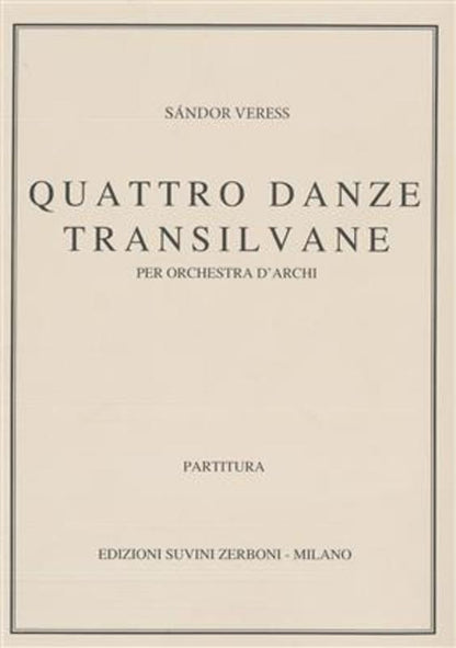 Transylvanian Dances 4 String Orchestra Score Book