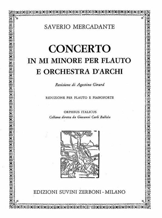 Mercadante Concerto in E Minor Op. 57 for Flute and Piano