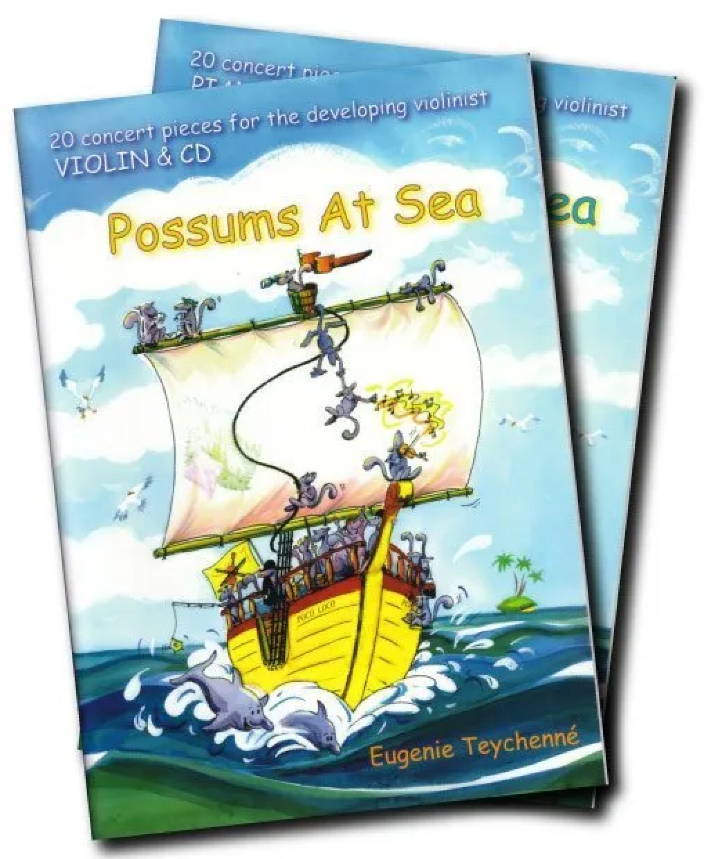 Possums at Sea - Violin/OLA by Teychenne ET003 - Intermediate Violin Sheet Music