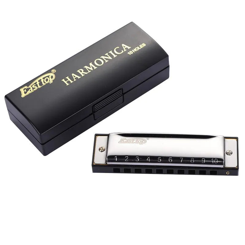 East Top 10 Hole Diatonic Harmonica for Beginners and Kids