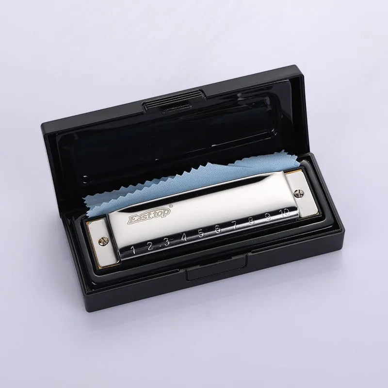East Top 10 Hole Diatonic Harmonica for Beginners and Kids — view 2