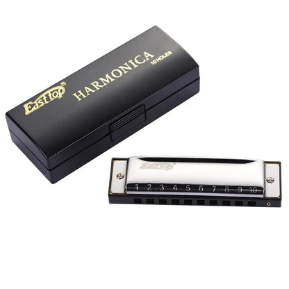 East Top 10 Hole Diatonic Harmonica for Beginners and Kids
