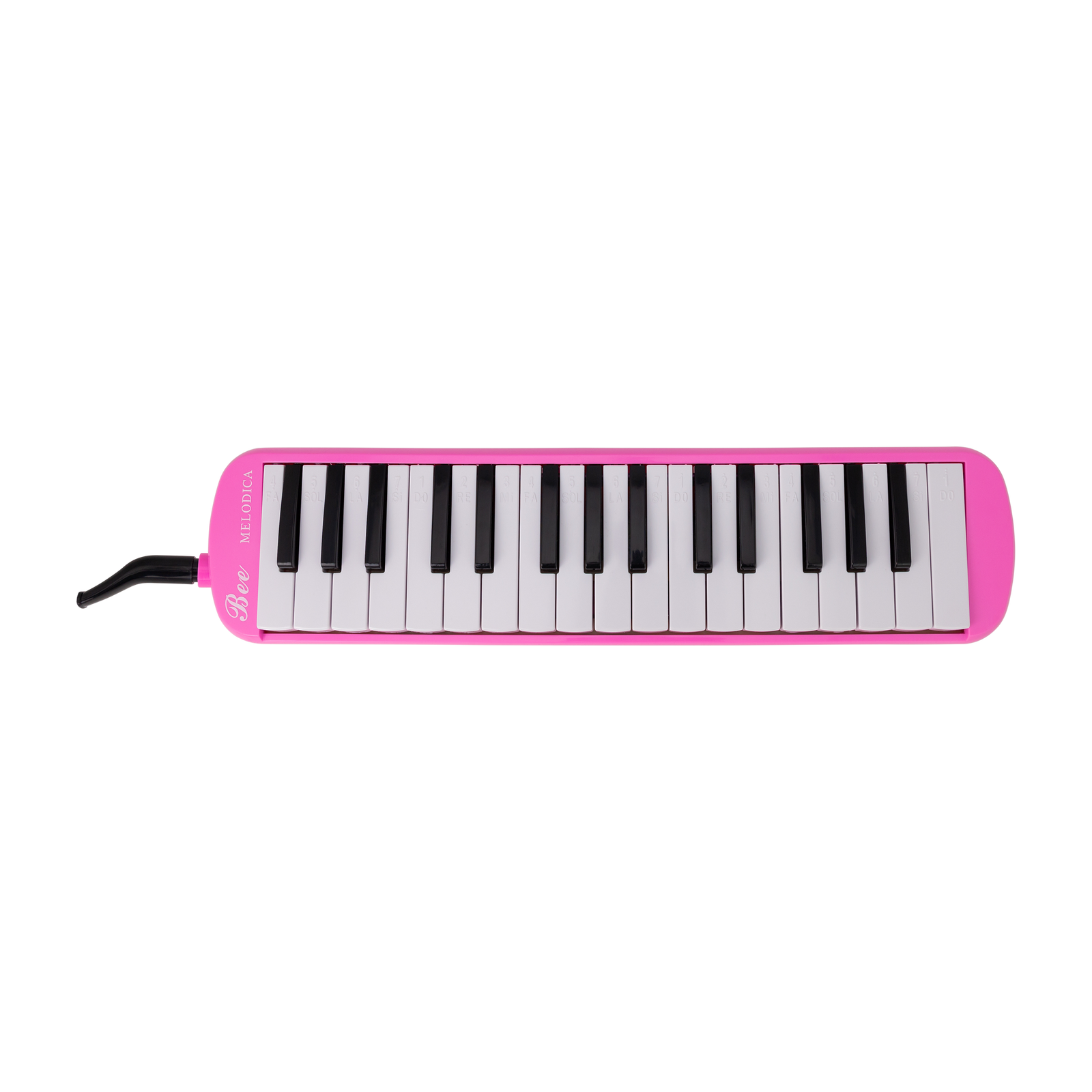 East Top 32-Key Professional Mouth Melodica with Bag, Short Mouthpiece, and Soft Tube - Magenta — view 2