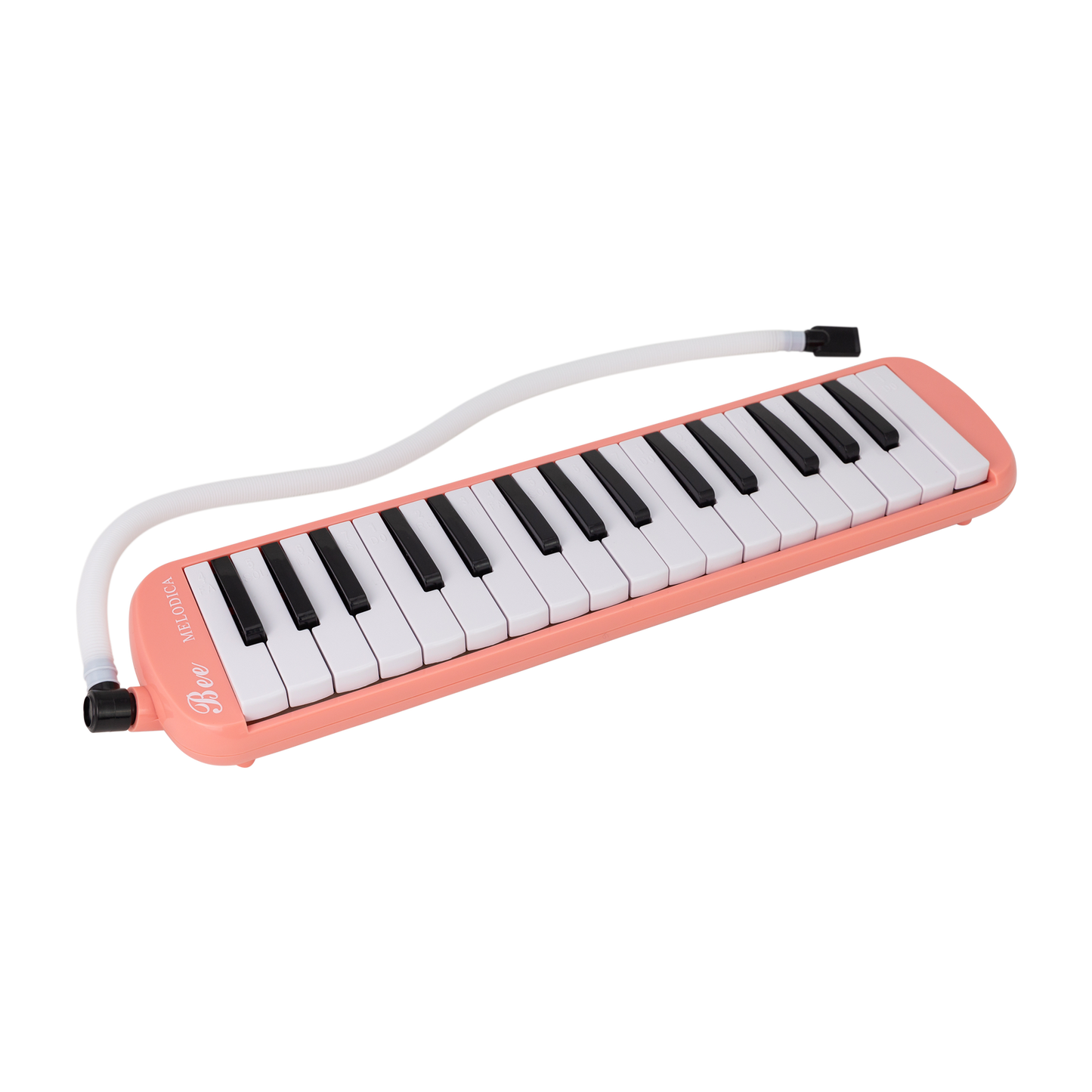 East Top 32-Key Pink Melodica with Mouthpiece and Soft Tube, Portable with Bag