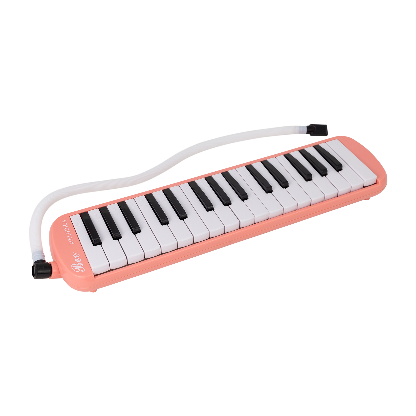 East Top 32-Key Pink Melodica with Mouthpiece and Soft Tube, Portable with Bag