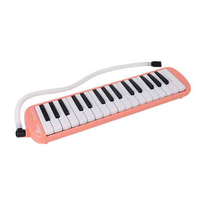 East Top 32-Key Pink Melodica with Mouthpiece and Soft Tube, Portable with Bag