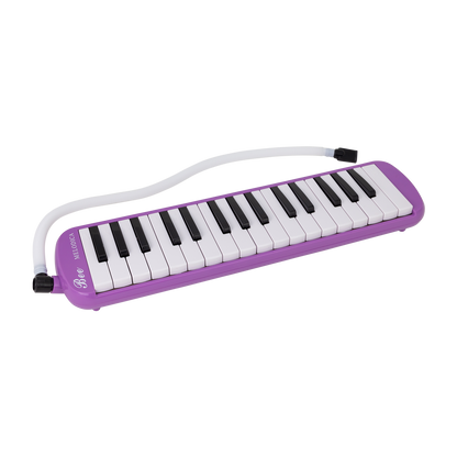 East Top 32-Key Professional Mouth Melodica in Purple with Soft Bag and Accessories