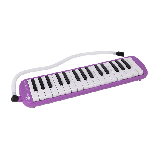 East Top 32-Key Professional Mouth Melodica in Purple with Soft Bag and Accessories