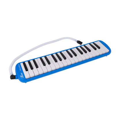 East Top 37-Key Melodica with Mouthpiece and Soft Tube - Blue