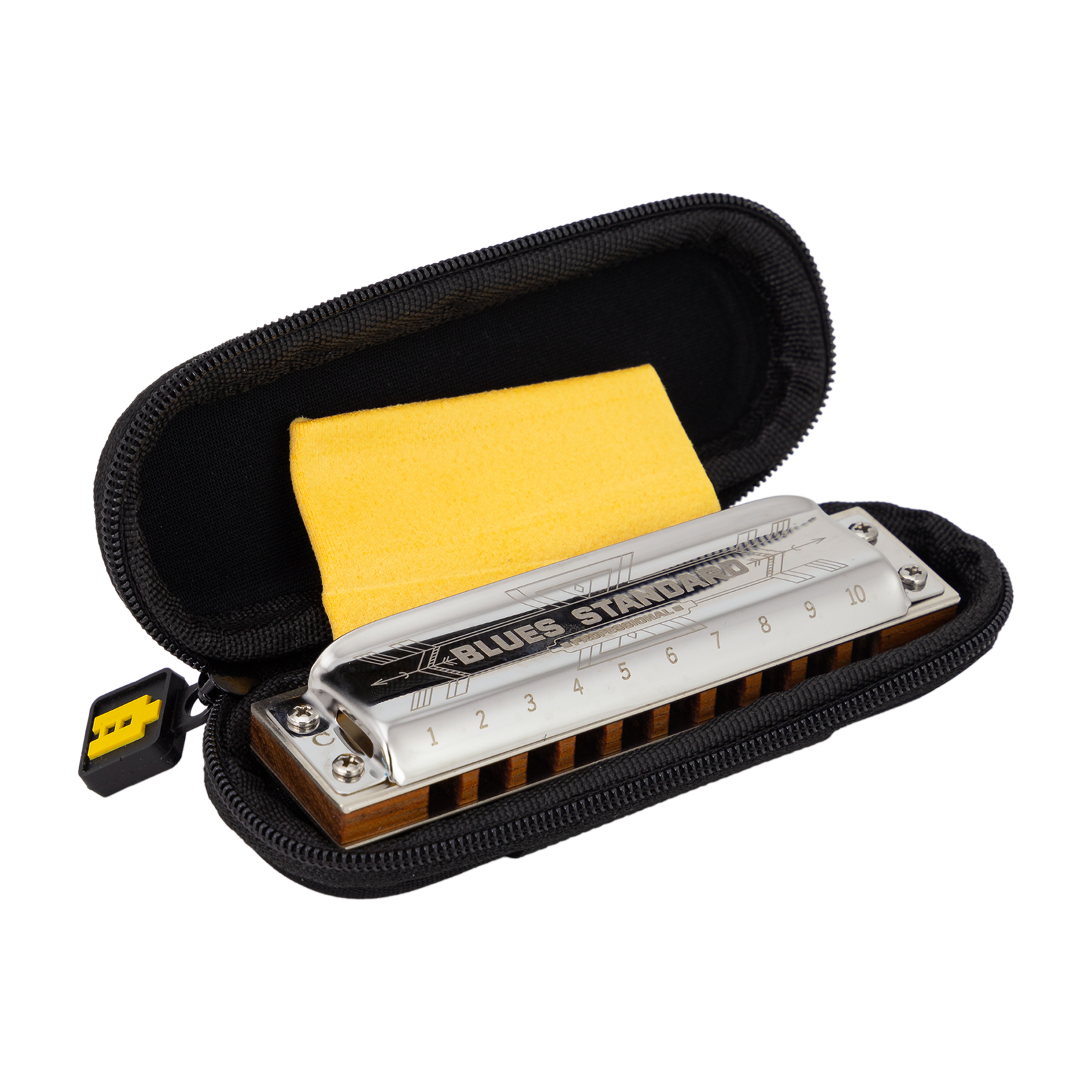 East Top PRO10 10 Hole Blues Harmonica in A — view 2