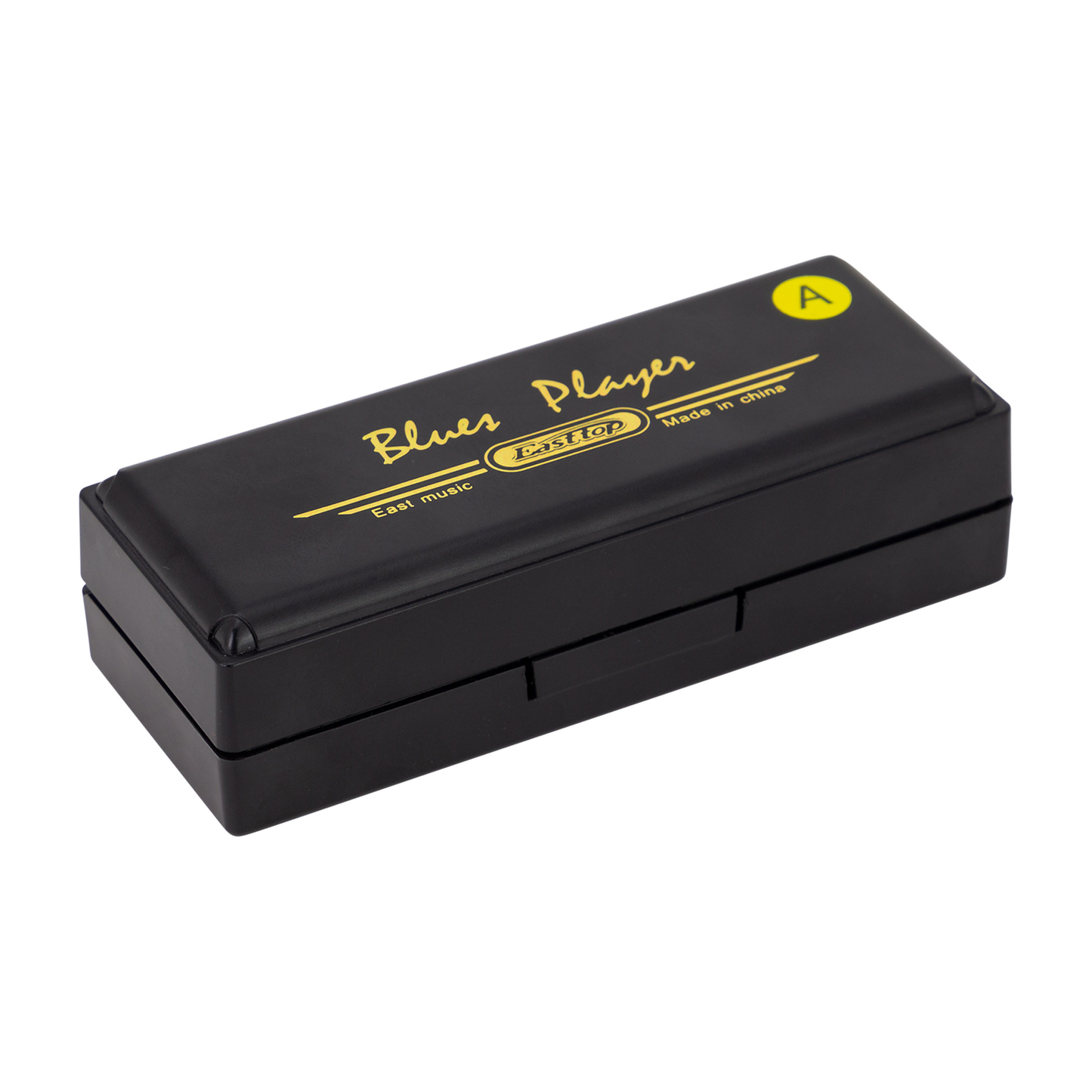 East Top PRO20 10 Hole Harmonica in A with Brass Reed Plate and Stainless Steel Cover — view 3