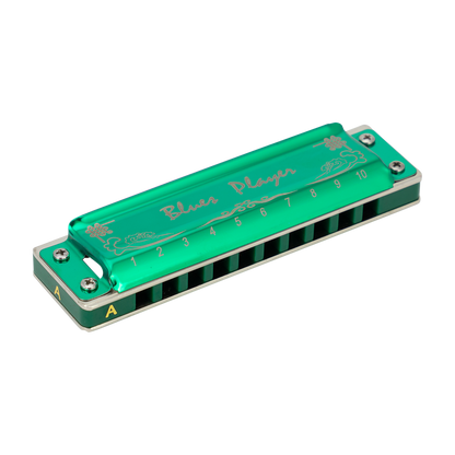 East Top PRO20 10 Hole Harmonica in C with Brass Reed Plate and Stainless Steel Cover