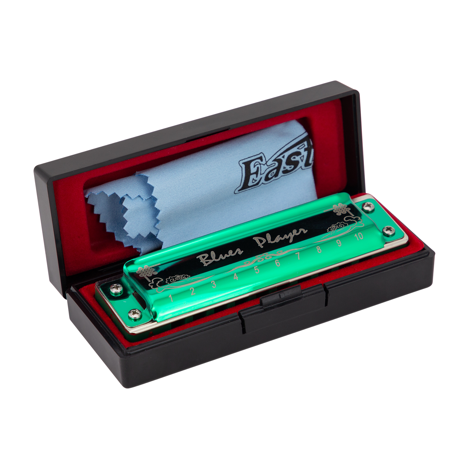 East Top PRO20 10 Hole Harmonica in D — view 2