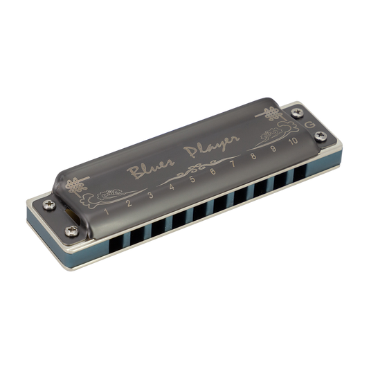 East Top PRO20AL 10 Hole Harmonica A - Blues Player with Aluminium Comb, Phosphor Bronze Reeds, Compact Design, Gift Ready