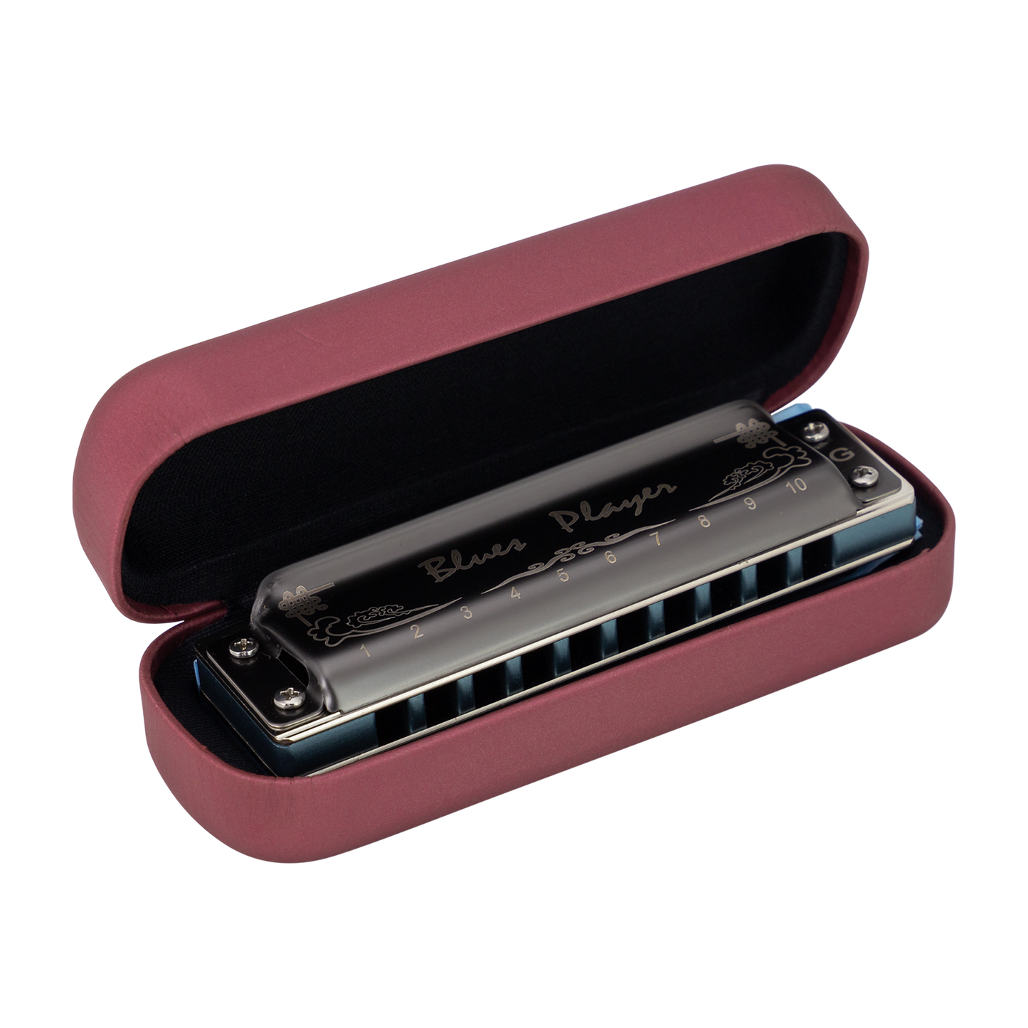 East Top PRO20AL 10 Hole Harmonica A - Blues Player with Aluminium Comb, Phosphor Bronze Reeds, Compact Design, Gift Ready — view 2